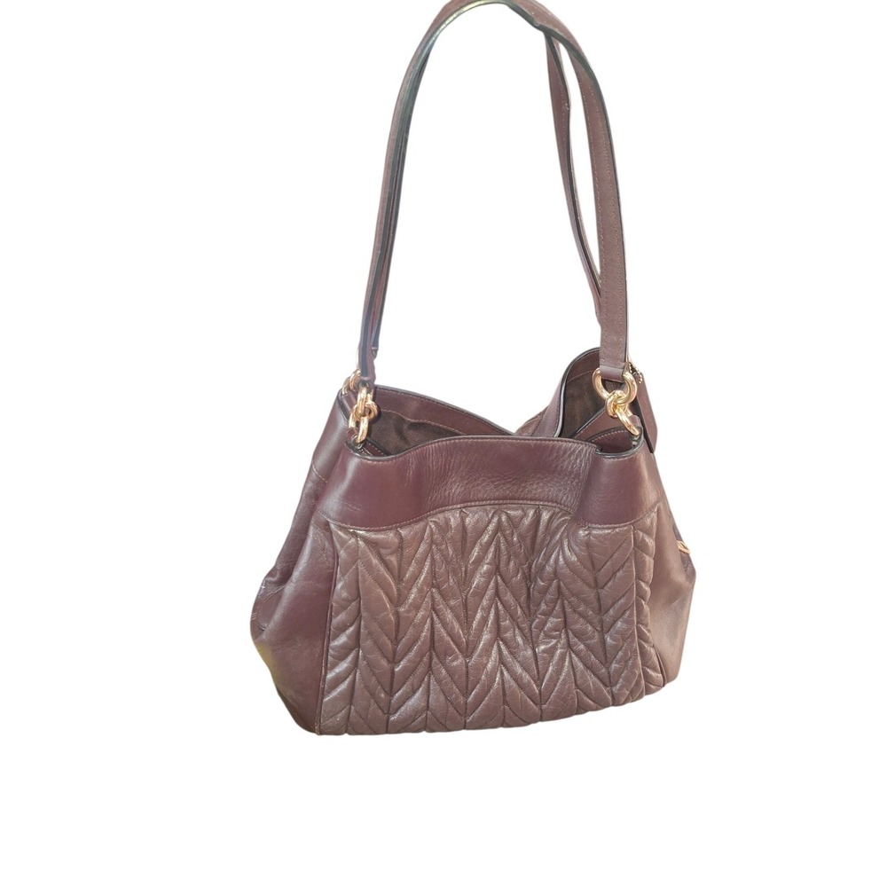 Coach Lexy Quilted Leather Shoulder Bag in Brown - Picture 9 of 9